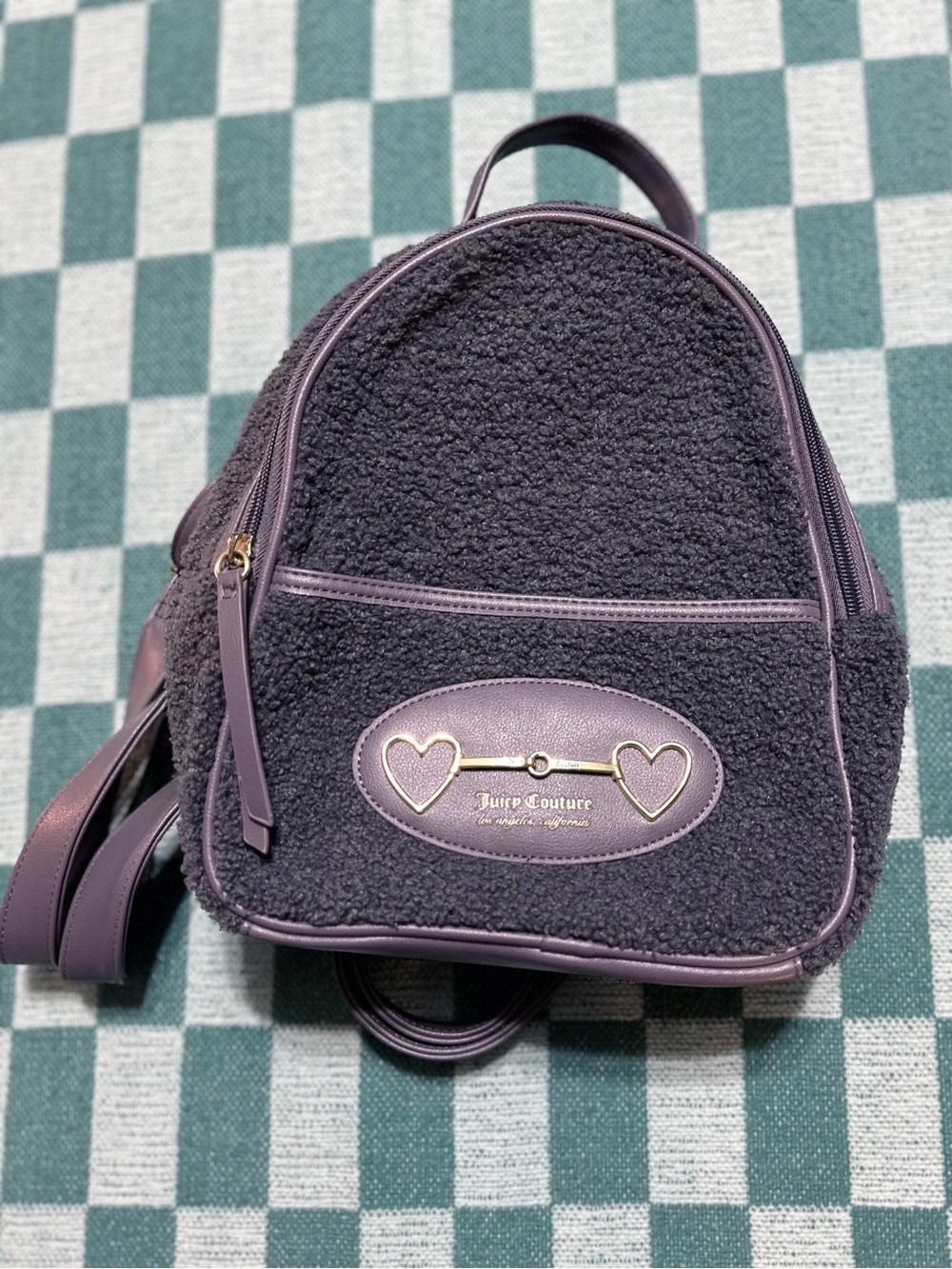 Juicy Couture Sherpa Mini Backpack in Gray